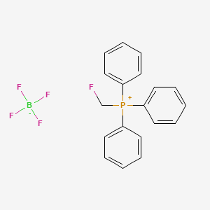Chemical structure of (Fluoromethyl)triphenylphosphonium tetrafluoroborate