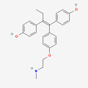 Chemical structure of (E/Z)-4,4'-Dihydroxy-N-desmethyl Tamoxifen