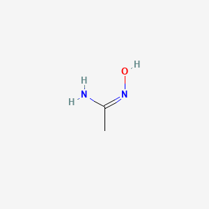 Chemical structure of (E)-N'-Hydroxyacetimidamide