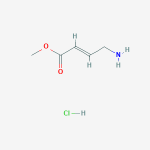Chemical structure of Methyl 4-aminobut-2-enoate hydrochloride