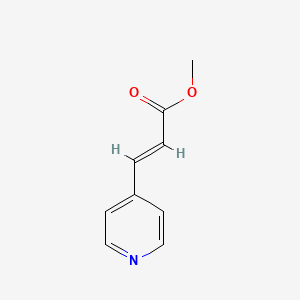 Chemical structure of (E)-Methyl 3-(pyridin-4-yl)acrylate