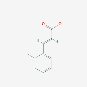 Chemical structure of (E)-methyl 3-(o-tolyl)acrylate
