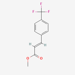 Chemical structure of (E)-Methyl 3-(4-(trifluoromethyl)phenyl)acrylate