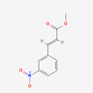 Chemical structure of (E)-Methyl 3-(3-nitrophenyl)acrylate