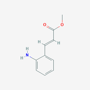 Chemical structure of Methyl 3-(2-aminophenyl)acrylate
