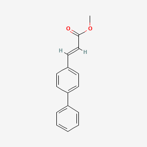 Chemical structure of (E)-Methyl 3-([1,1'-biphenyl]-4-yl)acrylate