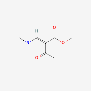 Chemical structure of (E)-Methyl 2-((dimethylamino)methylene)-3-oxobutanoate