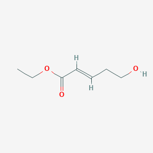 Chemical structure of (E)-ethyl 5-hydroxypent-2-enoate