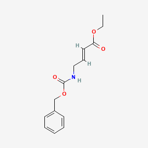 Chemical structure of ethyl(2E)-4-[(benzyloxycarbonyl)amino]but-2-enoate