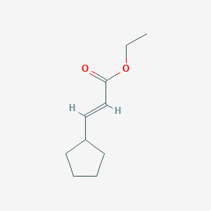 Chemical structure of (E)-ethyl 3-cyclopentylacrylate