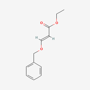 Chemical structure of (E)-ethyl 3-(benzyloxy)acrylate