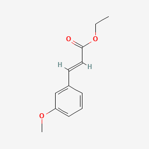 Chemical structure of (E)-Ethyl 3-(3-methoxyphenyl)acrylate