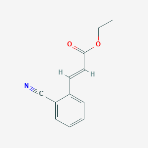 Chemical structure of (E)-Ethyl 3-(2-Cyanophenyl)Acrylate