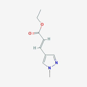 Chemical structure of (E)-Ethyl 3-(1-Methyl-1H-Pyrazol-4-Yl)Acrylate