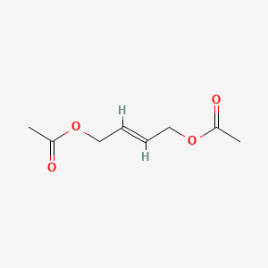 Chemical structure of But-2-ene-1,4-diyl diacetate