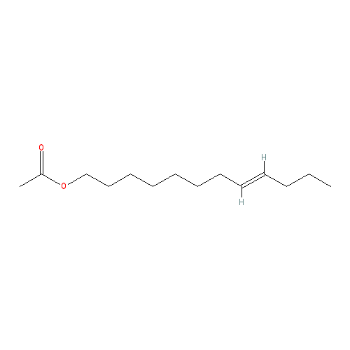 Chemical structure of (E)-8-dodecen-1-ylacetate