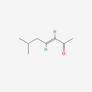 Chemical structure of (E)-6-methylhept-3-en-2-one