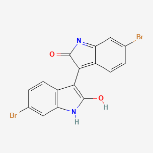 Chemical structure of 6,6'-Dibromoisoindigo