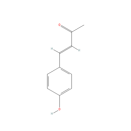 Chemical structure of p-Hydroxybenzalacetone