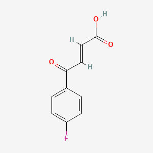 Chemical structure of (E)-4-(4-Fluorophenyl)-4-oxobut-2-enoic acid