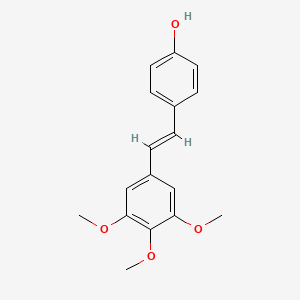 Chemical structure of (E)-4-(3,4,5-Trimethoxystyryl)phenol