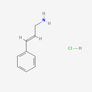 Chemical structure of Cinnamylamine hydrochloride, (E)-