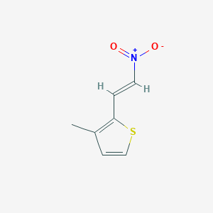 Chemical structure of (E)-3-Methyl-2-(2-nitrovinyl)thiophene
