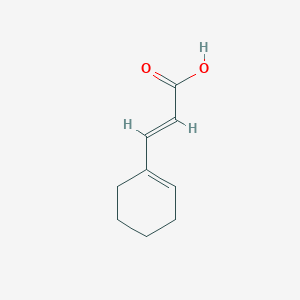 Chemical structure of 3-(Cyclohex-1-en-1-yl)acrylic acid