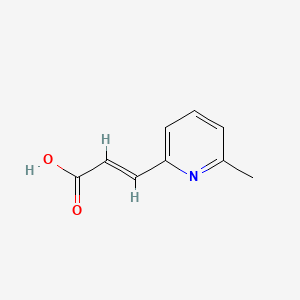 Chemical structure of (E)-3-(6-methylpyridin-2-yl)acrylic acid