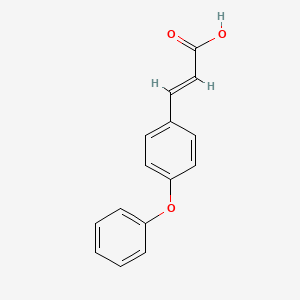 Chemical structure of (E)-3-(4-Phenoxyphenyl)acrylic acid