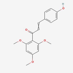 Chemical structure of 4-Hydroxy-2',4',6'-trimethoxychalcone