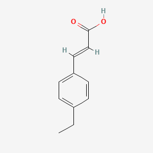 Chemical structure of 4-Ethylcinnamic acid
