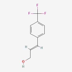 Chemical structure of (E)-3-(4-(Trifluoromethyl)phenyl)prop-2-en-1-ol