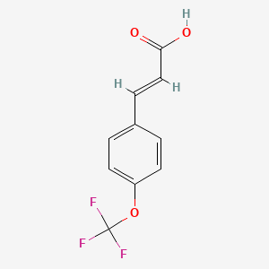 Chemical structure of 4-(Trifluoromethoxy)cinnamic acid