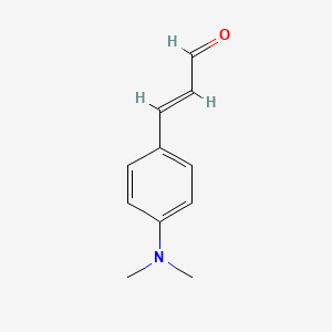Chemical structure of 4-(Dimethylamino)cinnamaldehyde