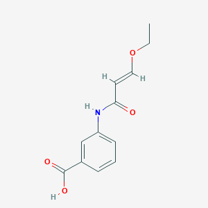 Chemical structure of (E)-3-(3-ethoxyacrylaMido)benzoic acid