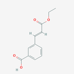 Chemical structure of (E)-3-(3-ethoxy-3-oxoprop-1-en-1-yl)benzoic acid