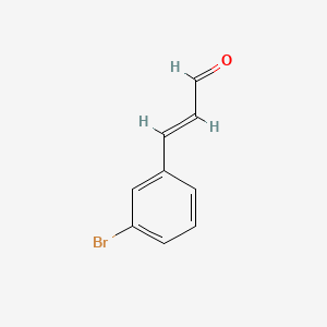 Chemical structure of 3-(3-Bromophenyl)acrylaldehyde