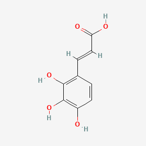 Chemical structure of 3-(2,3,4-Trihydroxy-phenyl)-acrylic acid