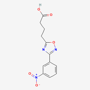 Chemical structure of Alpha-cyano-4,5-dimethoxy-2-nitrocinnamamide