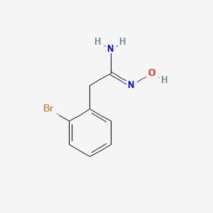 Chemical structure of 2-(2-Bromophenyl)acetamidoxime