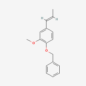 Chemical structure of (E)-1-Benzyloxy-2-methoxy-4-(1-propenyl)benzene