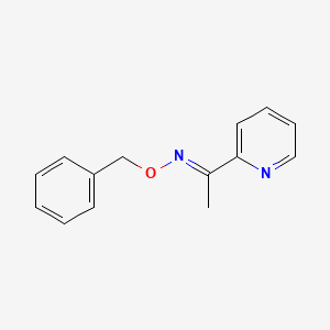 Chemical structure of (E)-1-(Pyridin-2-yl)ethanone O-benzyl oxime
