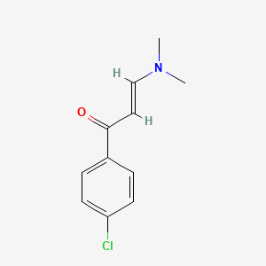 Chemical structure of (E)-1-(4-Chlorophenyl)-3-dimethylaminopropenone