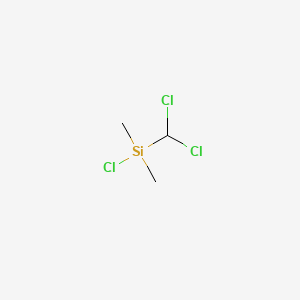 Chemical structure of (DICHLOROMETHYL)DIMETHYLCHLOROSILANE