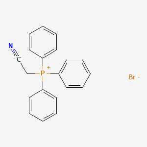 Chemical structure of (Cyanomethyl)triphenylphosphonium bromide