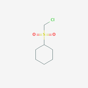 Chemical structure of (CHloromethylsulfonyl)cyclohexane