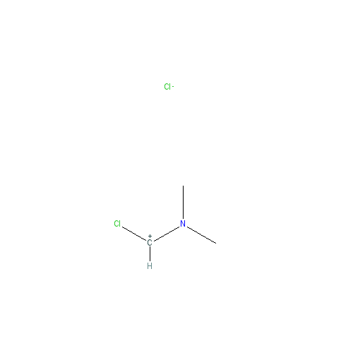Chemical structure of Chloro-N,N-dimethylformiminium chloride