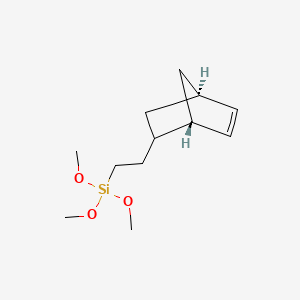 Chemical structure of (BICYCLOHEPTENYL)ETHYL]TRIMETHOXYSILANE