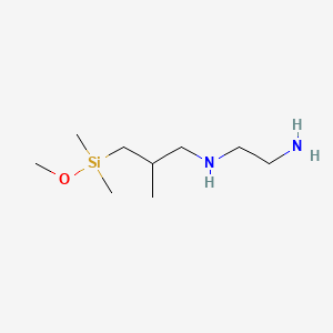 Chemical structure of (AMINOETHYLAMINO)-3-ISOBUTYLDIMETHYLMETHOXYSILANE